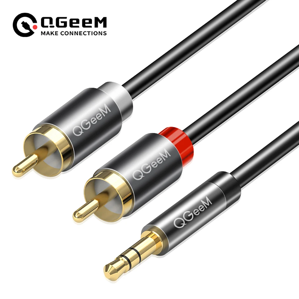 Home Cinema App - Câble RCA QGeeM 2RCA vers 3.5mm,