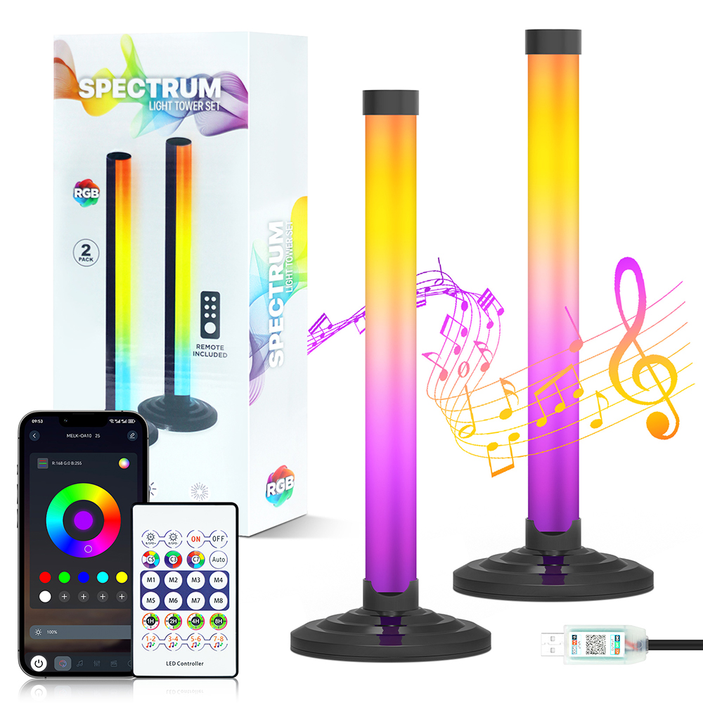 Home Cinema App - Lampadaire d'angle LED intelligent 5V, synchronisation