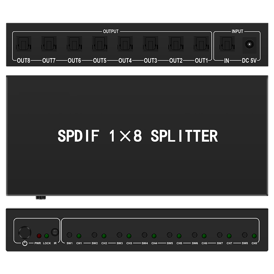 Home Cinema App - Répartiteur Audio optique, répartiteur numérique Toslink