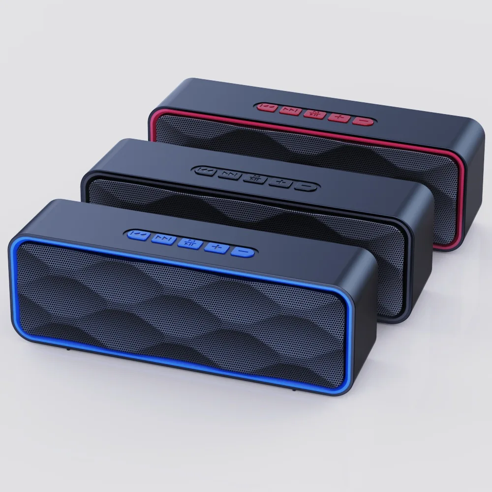 Soundbar Bluetooth Home - Haut-parleur Bluetooth sans fil étanche, haute