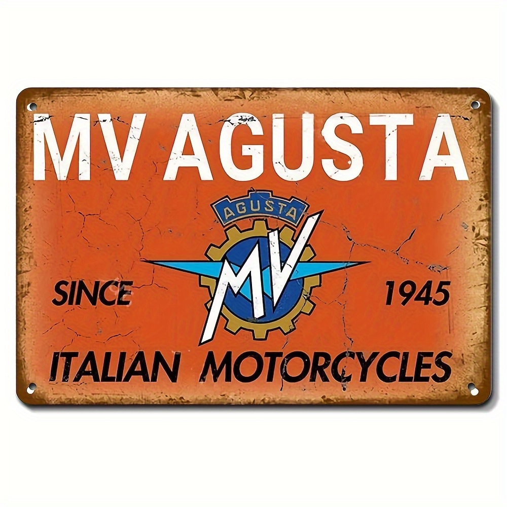Home Cinema Classic - Panneau métallique vintage MV Agusta pour