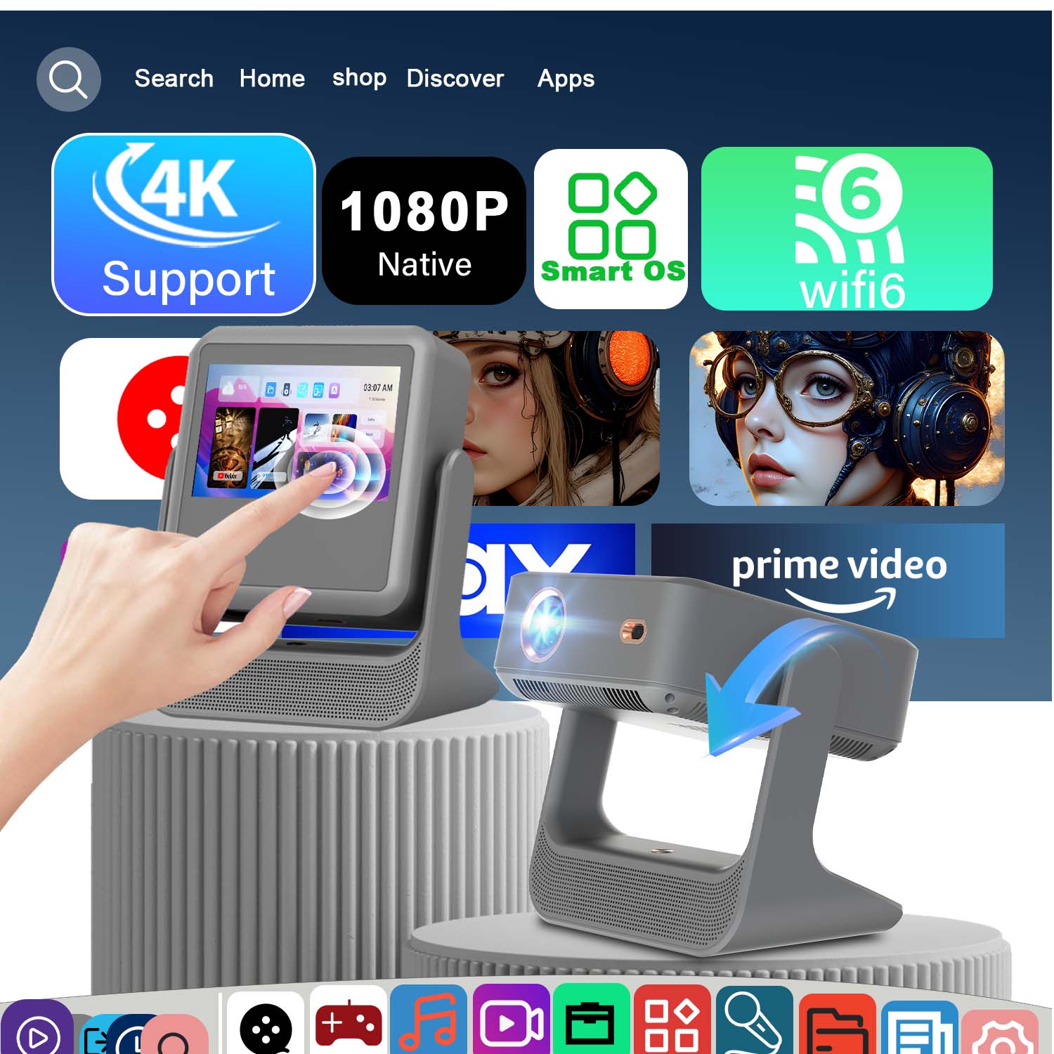 Projecteur tactile intelligent - Home Cinema Kids avis et prix