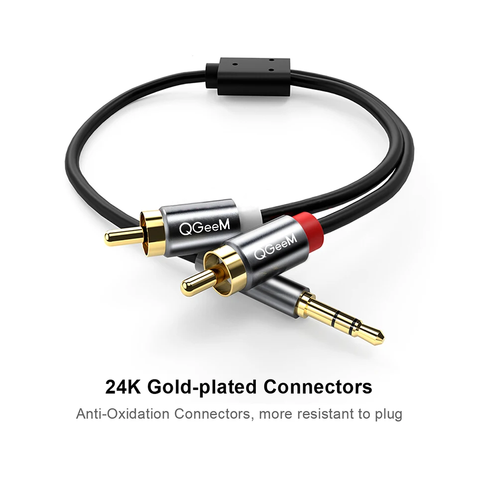 Câble RCA QGeeM 2RCA vers 3.5m - Home Cinema App avis et prix