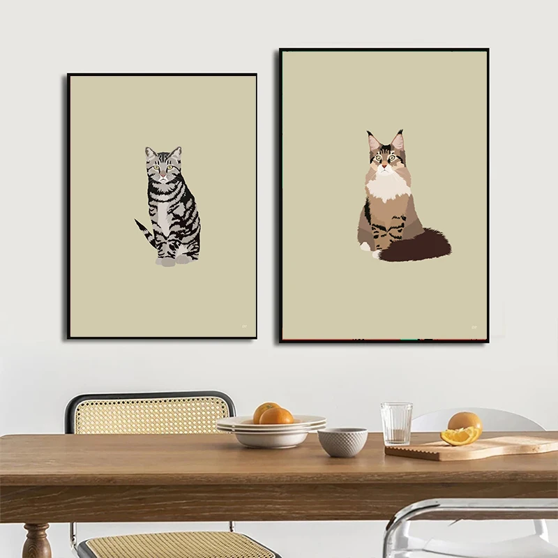 Affiches imprimées de chats si - Home Cinema Classic avis et prix