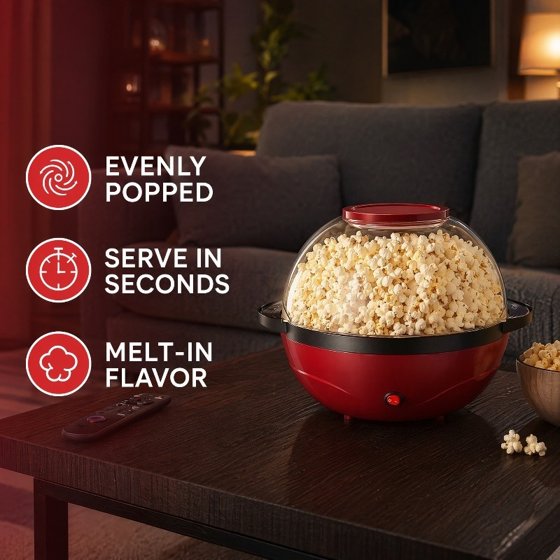 Machine à pop-corn 3,6L, pop-c - Popcorn Machine Home avis et prix