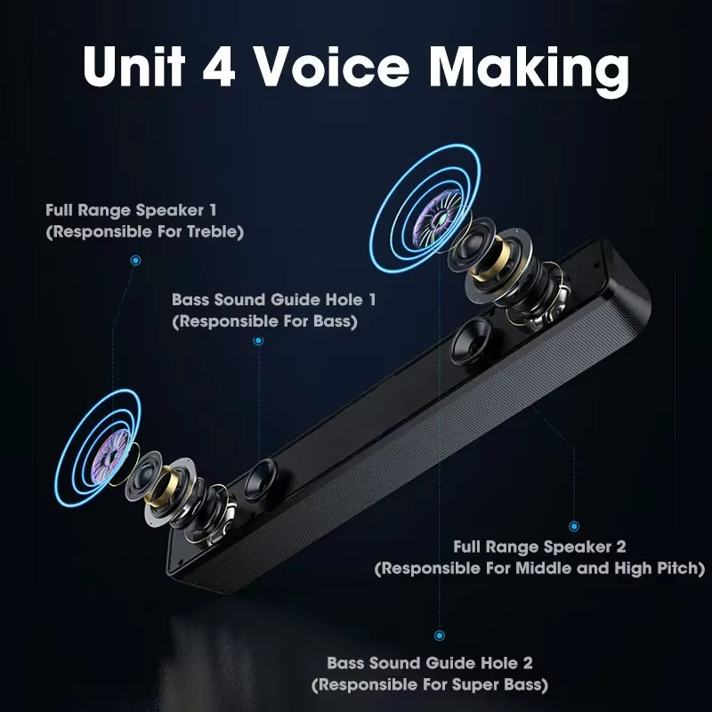 Barre de son Bluetooth 5.0 4D  - Soundbar Bluetooth Home avis et prix